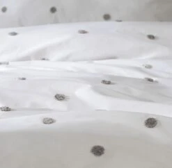 Habitat Tufted Spot White & Grey Bedding Set - Single 13 Habitat Tufted Spot White & Grey Bedding Set - Single -Bedding Promotion Store 9625826 R Z005A