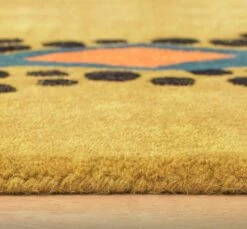 Habitat Kids Dragon Shaped Rug - Mustard - 100x150cm -Bedding Promotion Store 9627817 R Z002C