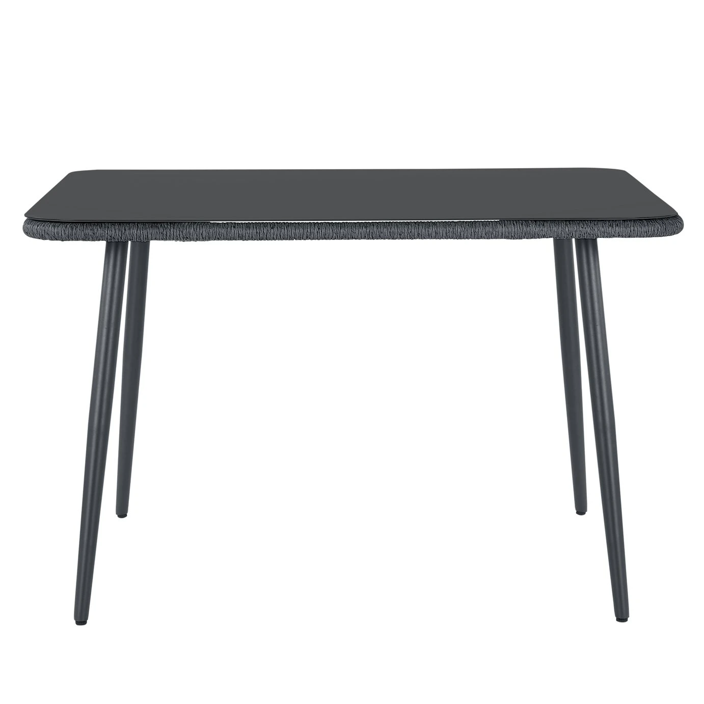 Habitat Malta 6 Seater Rattan Effect Patio Set - Black 8 Habitat Malta 6 Seater Rattan Effect Patio Set - Black - Image 6