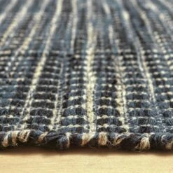 Habitat Leonardo Flatweave Wool Rug - Navy Blue - 170x240cm 10 Habitat Leonardo Flatweave Wool Rug - Navy Blue - 170x240cm -Bedding Promotion Store 9645631 R Z002C