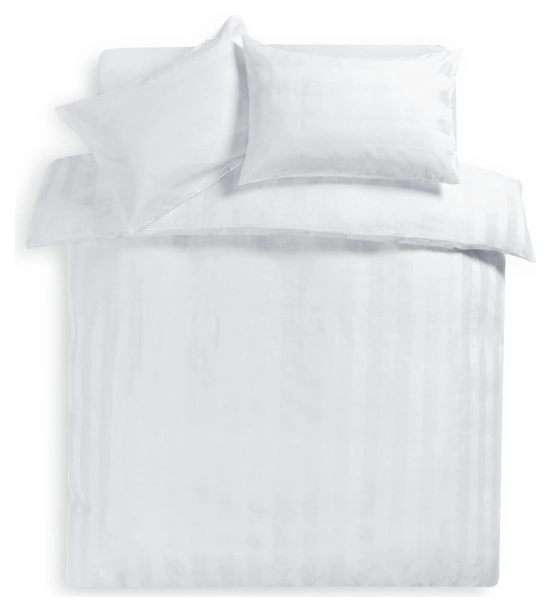 Habitat Cotton 400TC Sateen Stripe White Bedding Set -Double 4 Habitat Cotton 400TC Sateen Stripe White Bedding Set -Double - Image 3