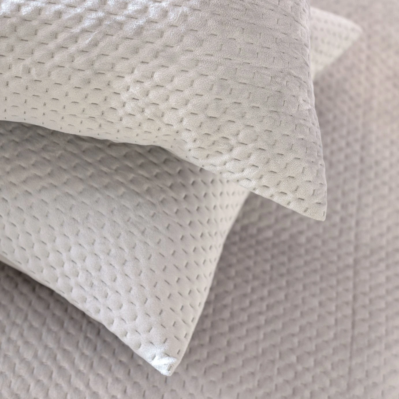 Habitat Pinsonic Velvet Plain Grey Bedding Set - Double 6 Habitat Pinsonic Velvet Plain Grey Bedding Set - Double - Image 4