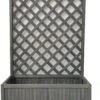 Large Lattice Wooden Planter - Grey -Bedding Promotion Store 9650585 R Z001A
