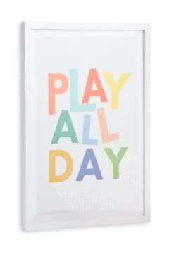 Habitat Kids Play Slogan Framed Wall Art - 31x43cm -Bedding Promotion Store 9650781 R Z002A